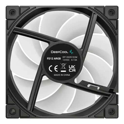 DeepCool FD12 ARGB-3 in 1 Carcasa del ordenador Ventilador 12 cm Negro, Blanco 3 p