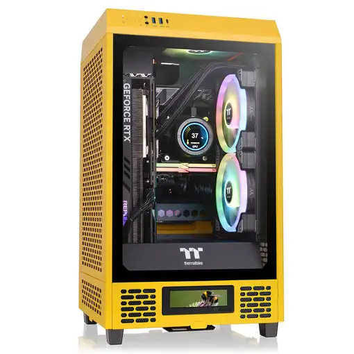 Thermaltake CA-1X9-00S4WN-00 carcasa de ordenador Mini Tower Amarillo