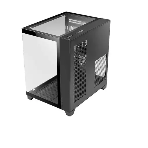 Mars Gaming MC-3CM, Caja Gaming MicroATX, Vista Panorámica 3D con Triple Cristal T