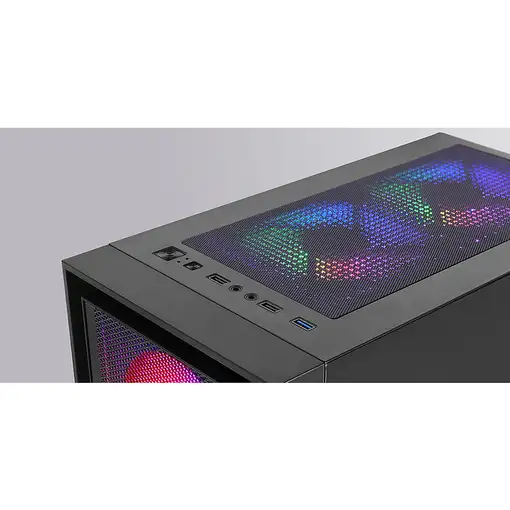 Mars Gaming MC-AIR, Caja Gaming ATX, 4x Ventiladores FRGB Rainbow 120mm