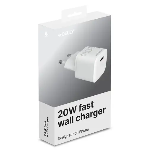 Celly UCTC1USBC20WWH cargador de dispositivo móvil Universal Blanco Corriente alte