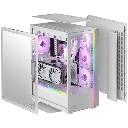 Mars Gaming MC-ULT, Caja Gaming Custom XXL E-ATX, Doble Cristal Templado 90º Sin M