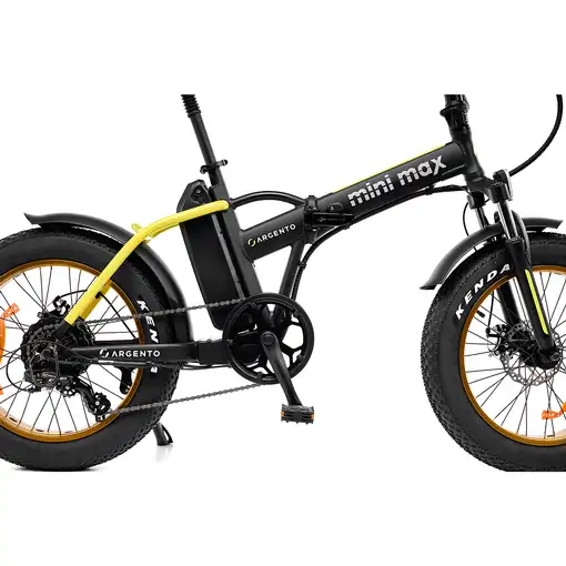 Argento e-Mobility MiniMax Negro, Amarillo Aluminio Talla única 50,8 cm (20") 26 k
