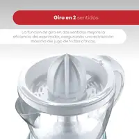 Bergner NATURALLY - Exprimidor de 40W de Potencia - Capacidad de 1.2 Litros