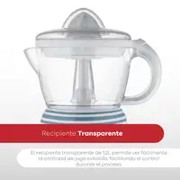 Bergner NATURALLY - Exprimidor de 40W de Potencia - Capacidad de 1.2 Litros