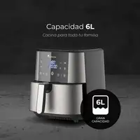 Freidora de aire Sin aceite con capacidad de 6L y 1800W de potencia Freidora de aire Sin aceite con capacidad de 6L y 1800W de potencia