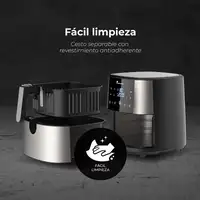 Freidora de aire Sin aceite con capacidad de 6L y 1800W de potencia Freidora de aire Sin aceite con capacidad de 6L y 1800W de potencia