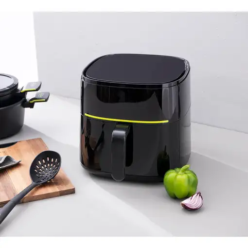 Freidora de aire XTRA de 6L y 1500W con 8 programas Bergner