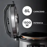 Kit de Freidora de Aire con olla a presión de 1500W de 6L + Spray  de aceite