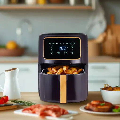 Freidora de aire OLIVAR de 6,9L y 1800W con 8 funciones Bergner