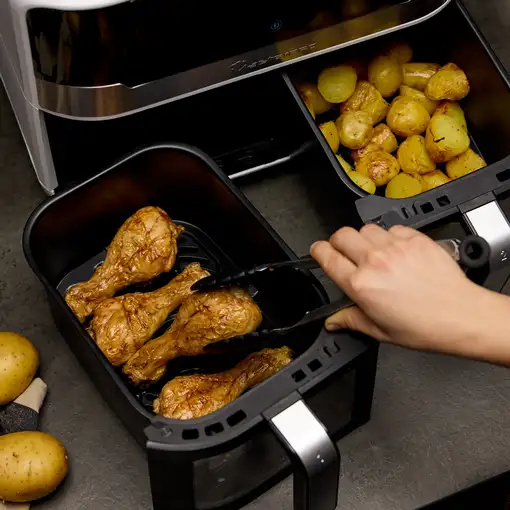 Freidora de Aire doble ROCKET de 9L y 240W con pantalla digital