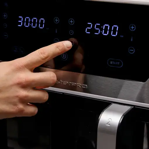 Freidora de Aire doble ROCKET de 9L y 240W con pantalla digital