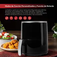 Air Fryer 1200W de 2,5L con pantalla digital y temperatura ajustable