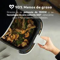 Freidora de Aire de 5L y 1500W con 12 Programas y revestimiento antiadherente Freidora de Aire de 5L y 1500W con 12 Programas y revestimiento antiadherente