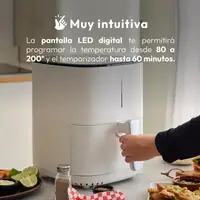 Freidora de Aire de 5L y 1500W con 12 Programas y revestimiento antiadherente Freidora de Aire de 5L y 1500W con 12 Programas y revestimiento antiadherente