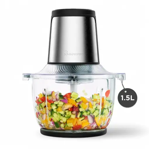 MasterPRO FOODIES Picadora eléctrica multiusos de 1.5L 400W de potencia