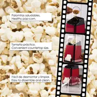 Máquina de palomitas 1100W color rojo Party SH
