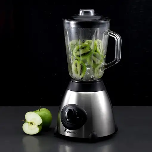 Batidora de Vaso 500W de 1,5L 2+1 Velocidades en Acero inoxidable