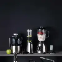 Batidora de Vaso 500W de 1,5L 2+1 Velocidades en Acero inoxidable