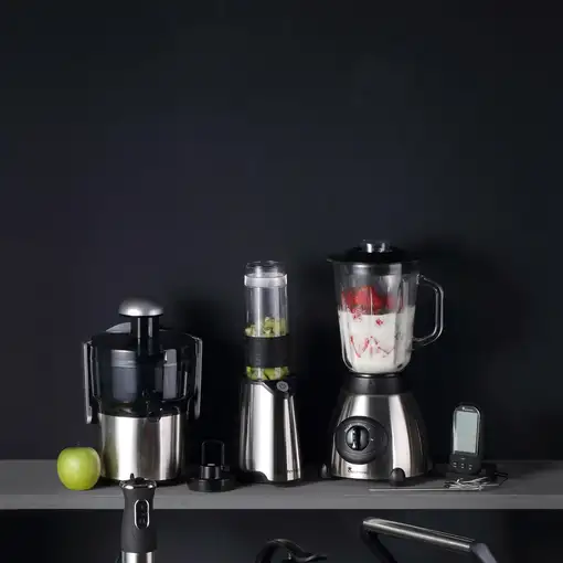 Batidora de Vaso 500W de 1,5L 2+1 Velocidades en Acero inoxidable