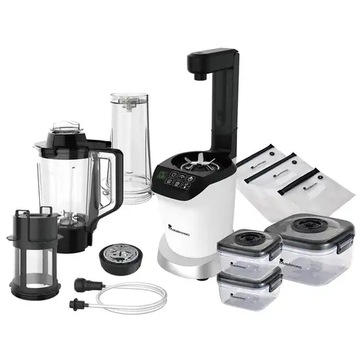 Set de Batidora al vacío 1000W de 1,5L con Vaso 0,7L y Acceosrios MasterPRO