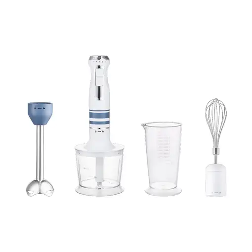 Bergner Noia Set batidora de mano 1000W con chopper 0,5L, batidor y vaso 0,7L
