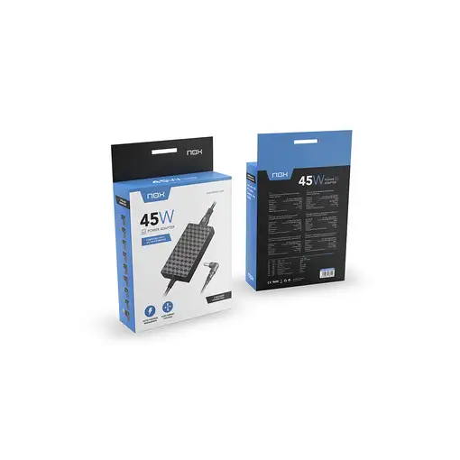 NOX NXPWR45NB adaptador e inversor de corriente Interior 45 W Negro