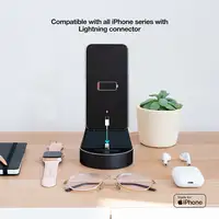 TooQ Base de Carga para Apple Watch y iPhone, Negro TooQ Base de Carga para Apple Watch y iPhone, Negro