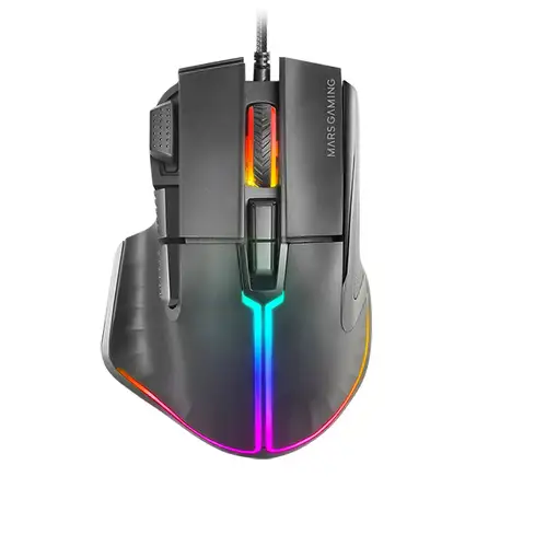 Mars Gaming MM-XT, Ratón Gaming RGB, Diseño Ergonómico con Reposa Pulgar Mars Gaming MM-XT, Ratón Gaming RGB, Diseño Ergonómico con Reposa Pulgar