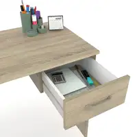 Mesa Escritorio Ordenador 75x90x50cm, 1 Cajón, Briebe, ESC1189CAB, Marron