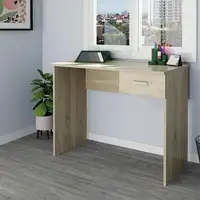 Mesa Escritorio Ordenador 75x90x50cm, 1 Cajón, Briebe, ESC1189CAB, Marron