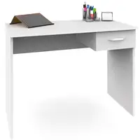 Mesa Escritorio Ordenador 75x90x50cm, 1 Cajón, Briebe, ESC1189WHT, Blanco