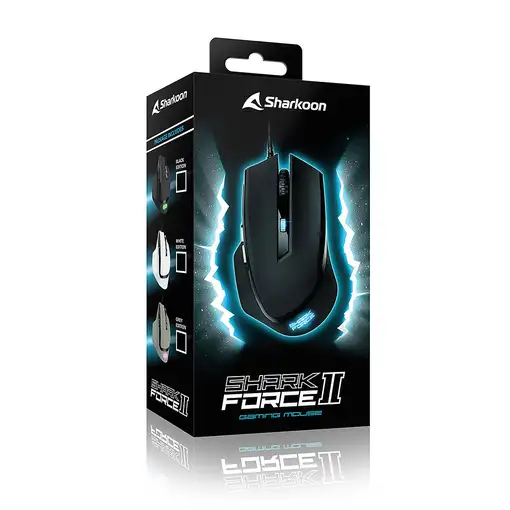Sharkoon SHARK Force II ratón Juego mano derecha USB tipo A Óptico 4200 DPI