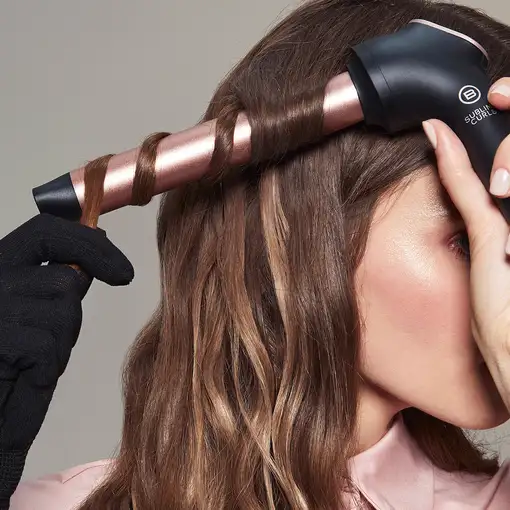 Bellissima 11855 Utensilio de peinado Rizador de pelo Caliente Negro, Rosa 64 W 1,