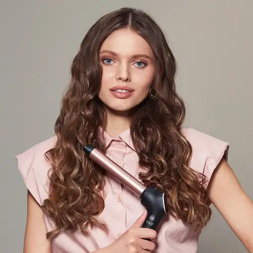 Bellissima 11855 Utensilio de peinado Rizador de pelo Caliente Negro, Rosa 64 W 1,
