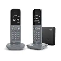 Gigaset CL390 Duo Teléfono DECT/analógico Identificador de llamadas Gris Gigaset CL390 Duo Teléfono DECT/analógico Identificador de llamadas Gris