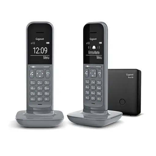Gigaset CL390 Duo Teléfono DECT/analógico Identificador de llamadas Gris Gigaset CL390 Duo Teléfono DECT/analógico Identificador de llamadas Gris