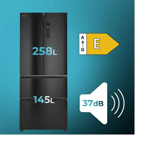 Frigoríficos сombis 403 L Negro A01_EU01_110537 CECOTEC