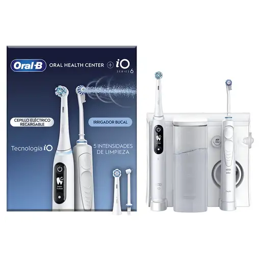 Oral-B iO6 & OxyJet Adulto Cepillo dental oscilante Blanco