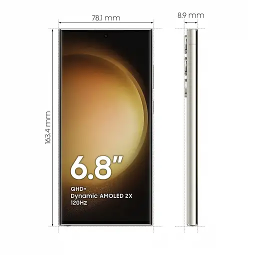 Samsung Galaxy S23 Ultra SM-S918B 17,3 cm (6.8\) SIM doble Android 13 5G USB Tipo