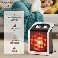 Calefactor Bajo Consumo Ventilador Eléctrico Aire Caliente/Frío, Briebe, HT1182 Calefactor Bajo Consumo Ventilador Eléctrico Aire Caliente/Frío, Briebe, HT1182