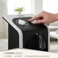 Calefactor Bajo Consumo Ventilador Eléctrico Aire Caliente/Frío, Briebe, HT1182 Calefactor Bajo Consumo Ventilador Eléctrico Aire Caliente/Frío, Briebe, HT1182