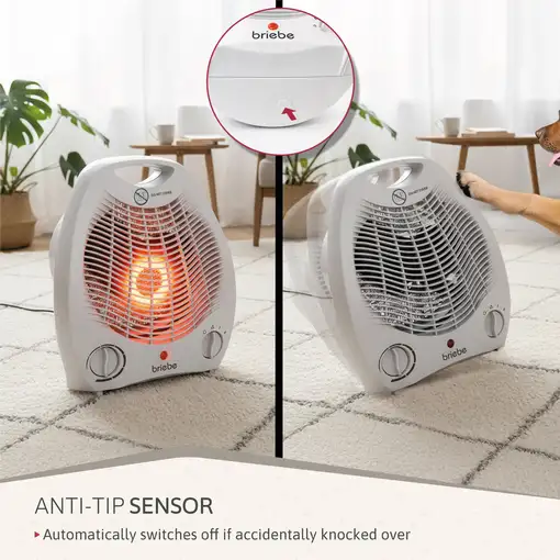 Calefactor Ventilador Aire Caliente / Frío, Termoventilador, Briebe, HT1126