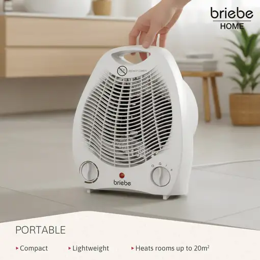 Calefactor Ventilador Aire Caliente / Frío, Termoventilador, Briebe, HT1126