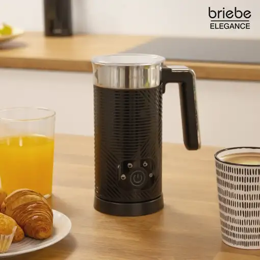 Set Cafetera Goteo 10 Tazas Café + Espumador Leche Eléctrico, Briebe, SKT1188BLK