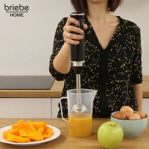 Set Batidora de Mano 2 Velocidades + Batidora Varillas, Briebe, SKT1187BLK