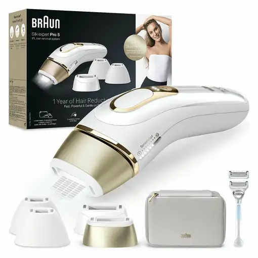 Braun Silk-expert Pro PL5356 Luz pulsada intensa (IPL) Oro, Blanco Braun Silk-expert Pro PL5356 Luz pulsada intensa (IPL) Oro, Blanco