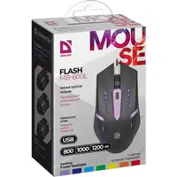 Defender FLASH MB-600L ratón Juego Ambidextro USB tipo A Óptico 1200 DPI Defender FLASH MB-600L ratón Juego Ambidextro USB tipo A Óptico 1200 DPI