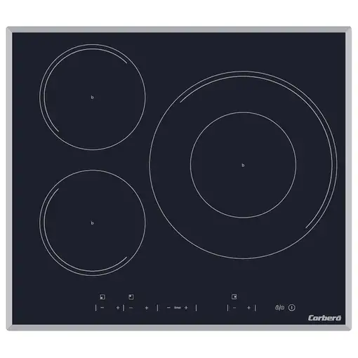 Corbero CCIM3FBS324 hobs Integrado 60 cm Con placa de inducción 3 zona(s) Corbero CCIM3FBS324 hobs Integrado 60 cm Con placa de inducción 3 zona(s)