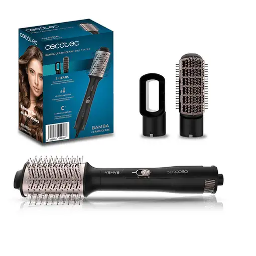 Cecotec Bamba CeramicCare 3in1 Styler Herramienta de peinado con múltiples accesor